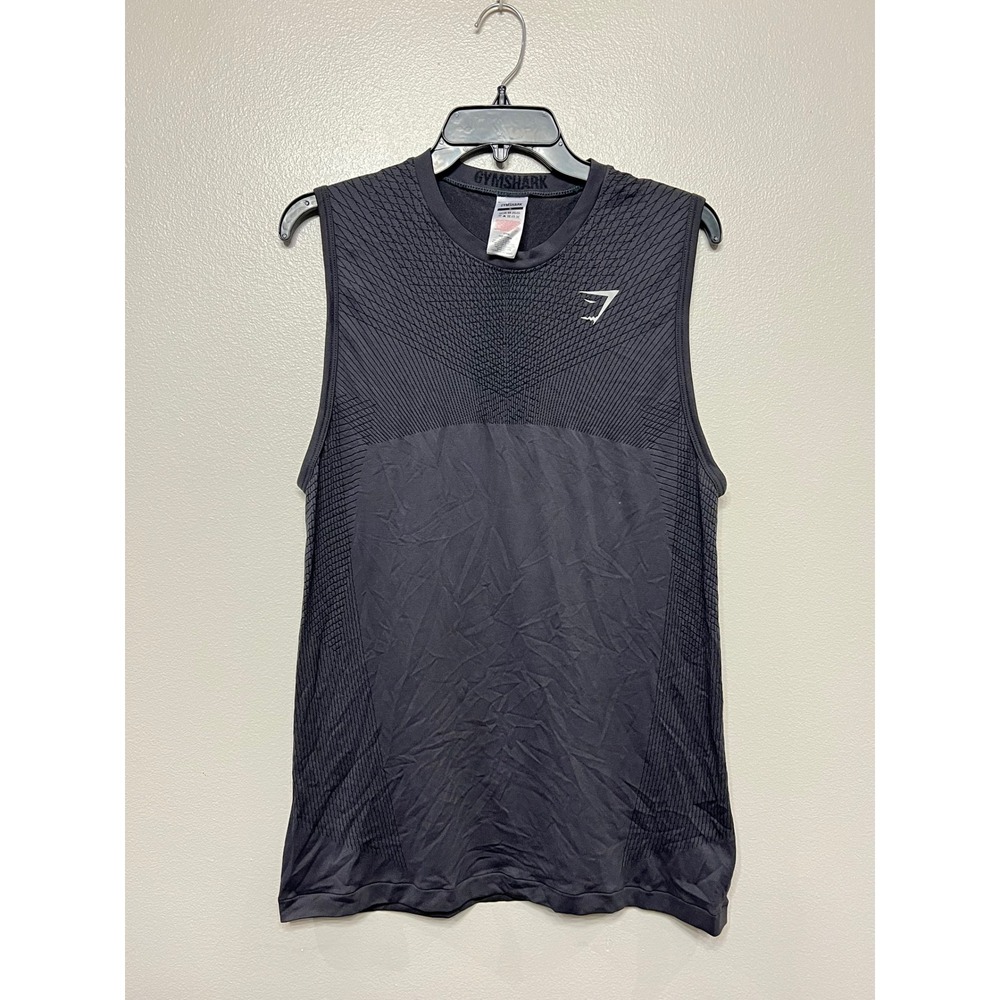 Gymshark Apex Seamless Tank Top Mens Small Charcoal Gray A1A8S Muscle Shirt